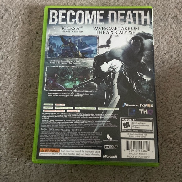 XBOX 360 Game Darksiders 2 in Original Case with Booklet - Picture 2 of 4